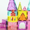 MAGNA-TILES Castle DLX magnetická stavebnica 48 dielov  Rozprávkový hrad s drakom a padacím mostom