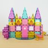 MAGNA-TILES Castle DLX magnetická stavebnica 48 dielov  Rozprávkový hrad s drakom a padacím mostom