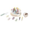 Tooky Toy drevená narodeninová torta – kompletná herná sada