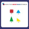 MAGNA-TILES microMAGS Travel Set magnetická stavebnica 26 dielov – prehľad tvarov
