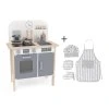 detska drevena kuchynka classic s prislusenstvom