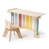 drevena montessori hojdacka pre deti 6v1 pastel