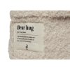 Detail textilného košíka Boucle Naturel so štítkom Bear Hug