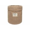 Textilný úložný košík Boucle Biscuit 29x33 cm s mäkkým plyšovým povrchom