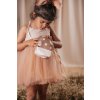 MRS. ERTHA Tutu šaty rastúce 2-6 rokov Blush