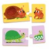 Hmatové puzzle pre deti – mláďatá a rodičia zvierat, AUZOU