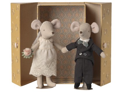 Maileg ženich a nevěsta v boxu