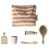 Maileg kosmetická sada v taštičce - korálový proužek