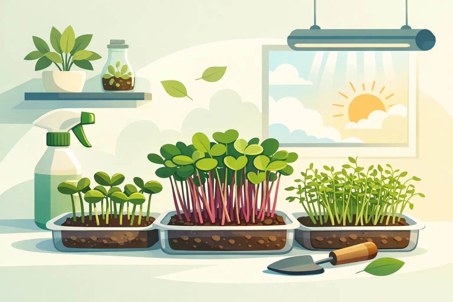 Které microgreens rostou nejrychleji doma?