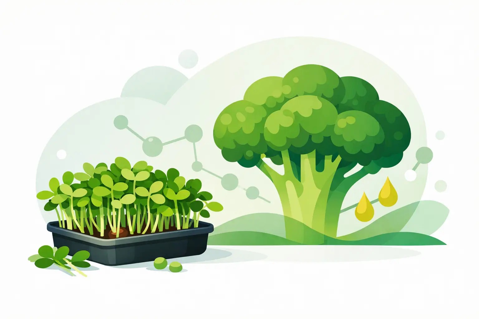 Microgreens s vysokým obsahem sulforafanu