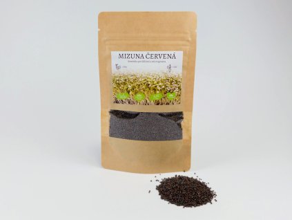 mizuna červená microgreens 11
