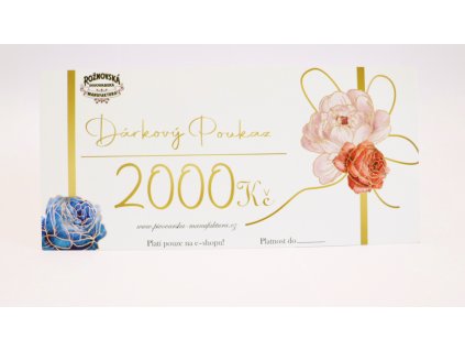 Dárkový voucher v hodnotě 2000Kč