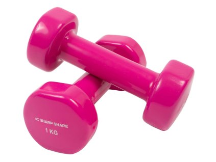 Sharp Shape Vinil súlyzók 2 x 1 kg rózsaszín