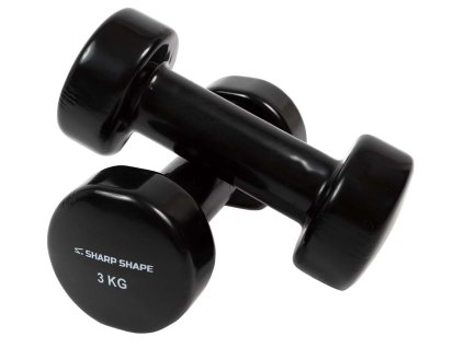 Sharp Shape Vinyl súlyzók 2 x 3 kg fekete