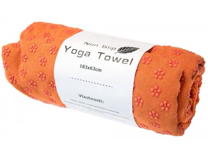 Sharp Shape Yoga Csúszásmentes narancssárga törölköző