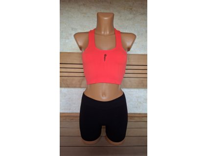 Crop top podprsenka Venturelli Neon Červená