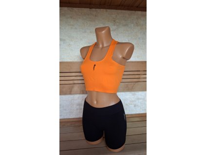 Crop top podprsenka Venturelli Oranžová