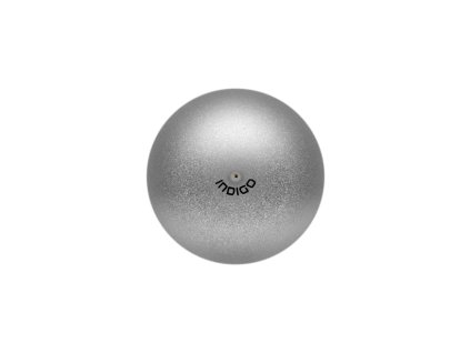 RG míč - Stříbrný Glitter Metallic Ball INDIGO 19 cm 400g