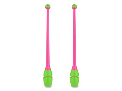 Gymnastické kužele INDIGO růžová-zelená