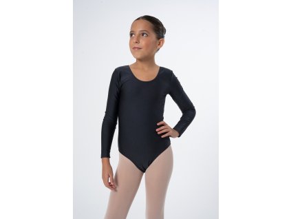 Dětský a Dámský Trikot, Body s dlouhým rukávem - IM - RG, Aerobic, Dance (Barva Intermezzo černá 37, Velikost Intermezzo XXL)