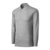 Pique Polo LS-tmavě šedý melír
