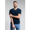 Bavlněné triko CityZen NAVY výstřih do V (Velikost 6XL)
