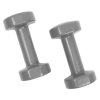 Vinyl dumbbells 2 x 4 kg gray Sharp Shape