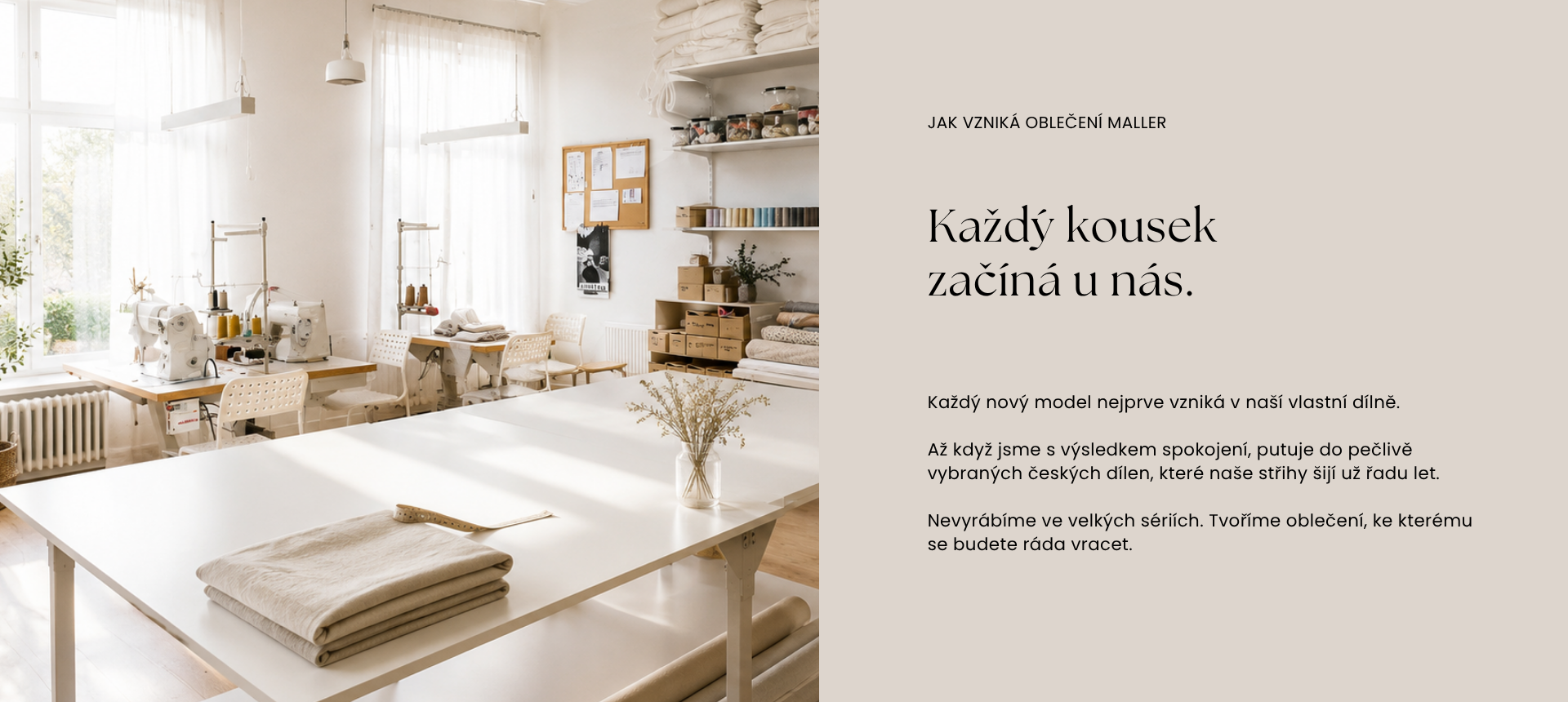Malé dílny, poctivá práce