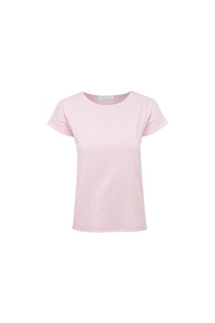 Dámské tričko BASIC ROLL pink (Velikost XS)