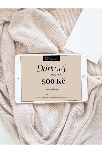 Elektronický dárkový poukaz v hodnotě 500 Kč