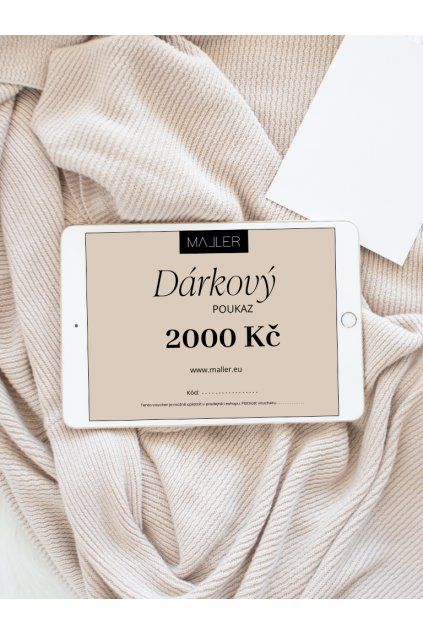 Elektronický dárkový poukaz v hodnotě 2000 Kč