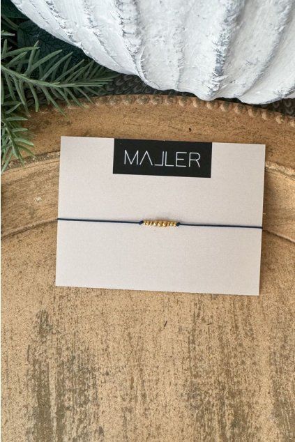 Náramek FRIENDS zlato-černá