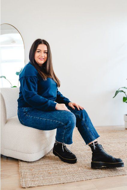 Dámská tepláková mikina DORA modrá
