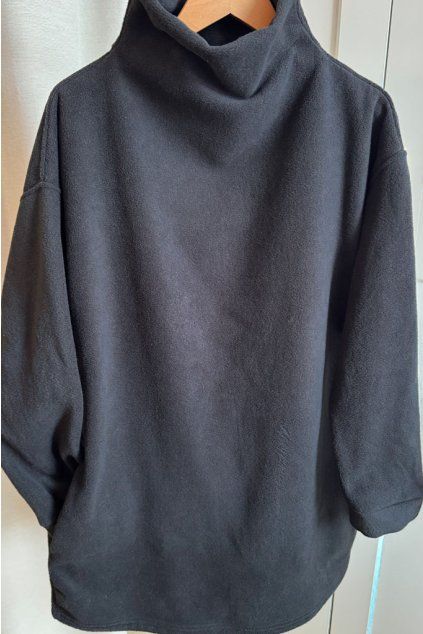 Dámská fleecová mikina FLEECE černá (Velikost XXL)