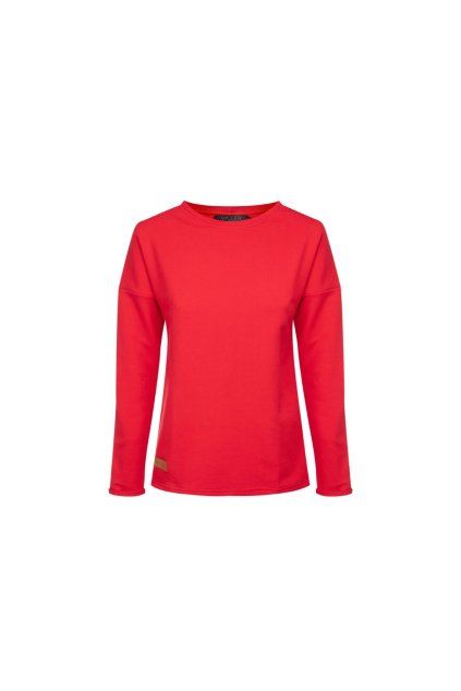 Dámská tepláková mikina BASIC red (Velikost XS)