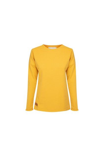 Dámská tepláková mikina BASIC yellow (Velikost XS)