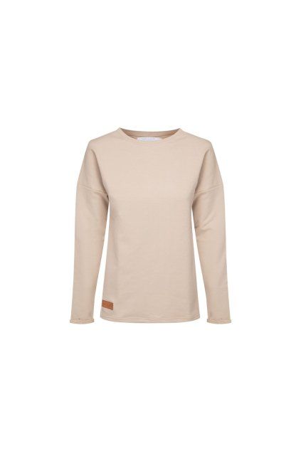 Dámská tepláková mikina BASIC beige (Velikost XS)