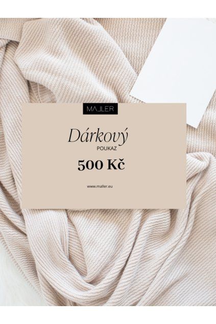 Dárkový poukaz v hodnotě 500 Kč