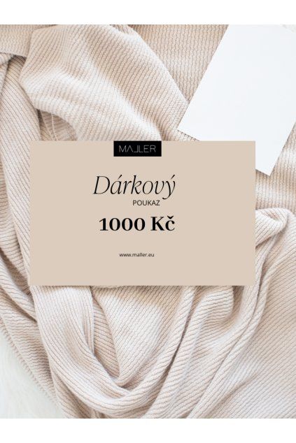Dárkový poukaz v hodnotě 1000 Kč