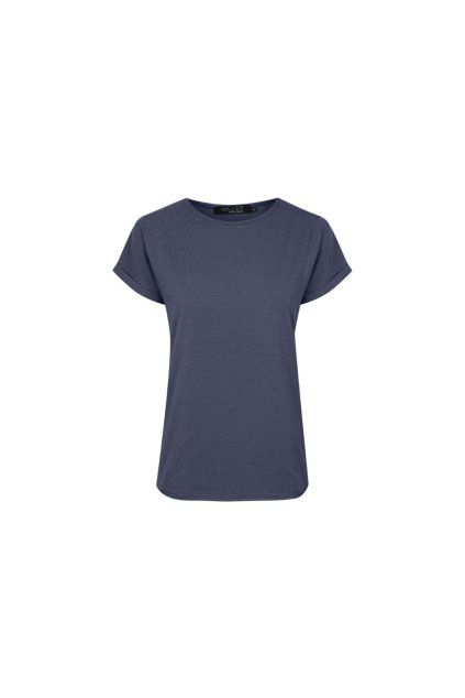 Dámské tričko BASIC ROLL dark grey (Velikost XS)
