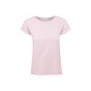 Dámské tričko BASIC ROLL pink (Velikost XS)