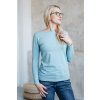 Dámské tričko BASIC dlouhý rukáv mint (Velikost XS)