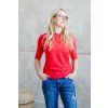 Dámské tričko BASIC LONG 3/4 rukáv red (Velikost XS)