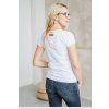 Dámské tričko BASIC "V" white (Velikost XS)
