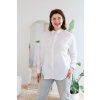 Dámská bavlněná košile OVERSIZE bílá (Velikost XL)