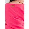 Dámské tričko BASIC LONG 3/4 rukáv tmavě růžové (Velikost XS)