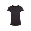 Dámské tričko BASIC ROLL black (Velikost XS)