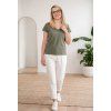 Dámské tričko BASIC "V" khaki