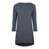 Dámské teplákové mikino-šaty MAYA tmavě šedé - ČESKÁ VÝROBA