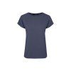 Dámské tričko BASIC ROLL dark grey (Velikost XS)
